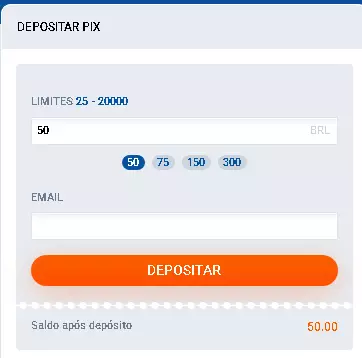 Depositando na MostBet – inserindo um valor