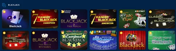 Blackjack no MostBet Cassino